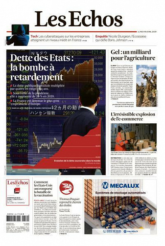 Les Echos du Lundi 19 Avril 2021