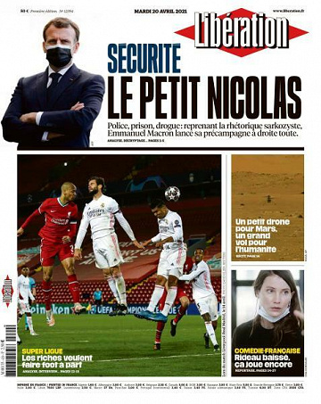 Libération du Mardi 20 Avril 2021