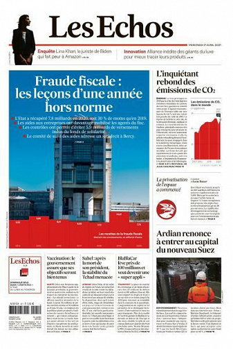 Les Echos du Mercredi 21 Avril 2021