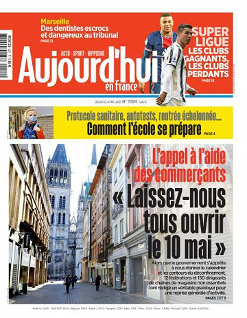 Aujourd’hui en France - 22 Avril 2021