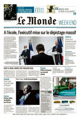 Le Monde du Samedi 24 Avril 2021