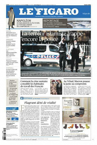 Le Figaro du Samedi 24 et Dimanche 25 Avril 2021