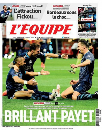 L’equipe du Samedi 24 Avril 2021