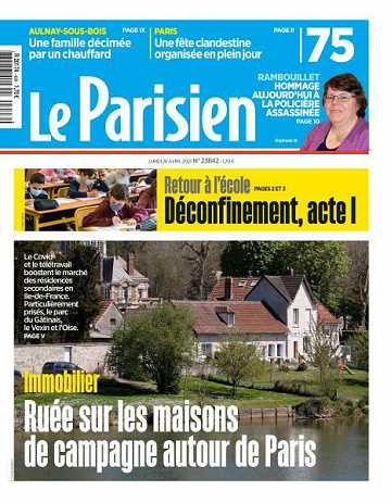 Le Parisien du Lundi 26 Avril 2021