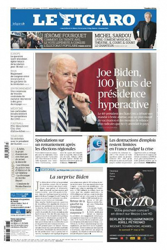 Le Figaro du Mercredi 28 Avril 2021