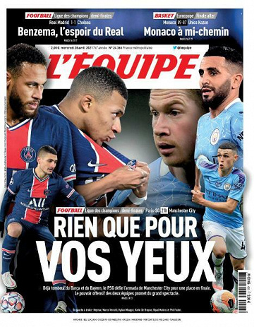 L’equipe du Mercredi 28 Avril 2021
