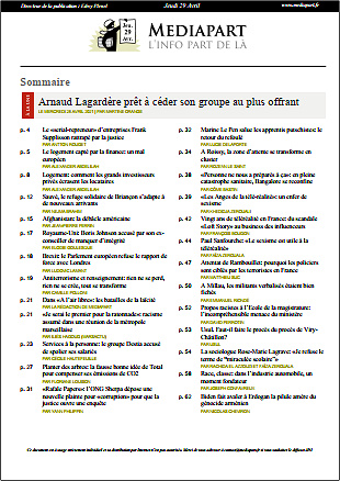 Mediapart Du Jeudi 29 Avril 2021