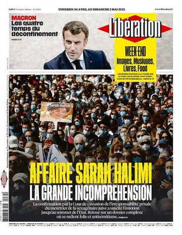 Libération du Vendredi 30 Avril et Dimanche 2 Mai 2021