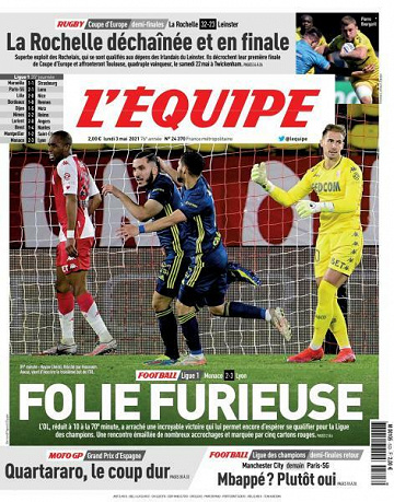 L’equipe du Lundi 3 Mai 2021