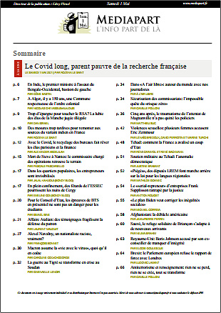 Mediapart Du 2 Mai 2021 (Edition le soir)