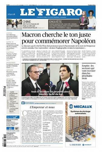Le Figaro du Mercredi 5 Mai 2021