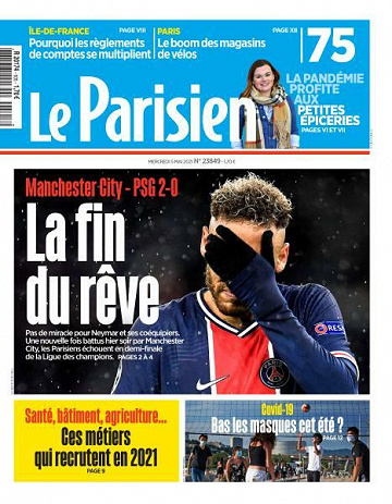 Le Parisien du Mercredi 5 Mai 2021
