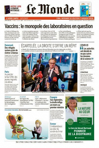 Le Monde du Jeudi 6 Mai 2021