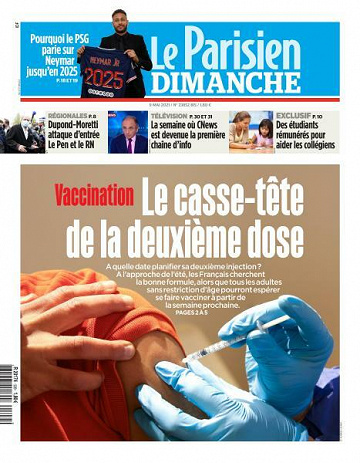 Le Parisien du Dimanche 9 Mai 2021