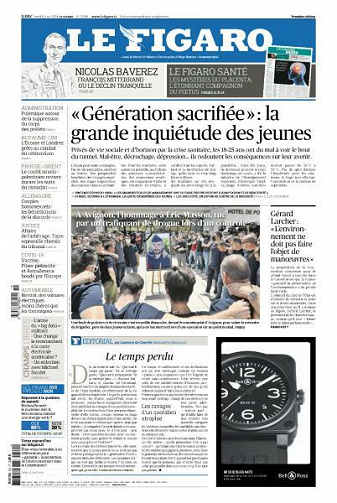 Le Figaro du Lundi 10 Mai 2021