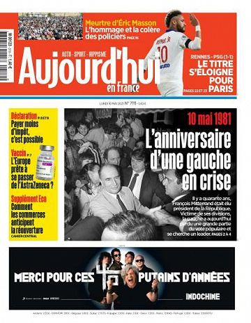 Aujourd’hui en France - 10 Mai 2021