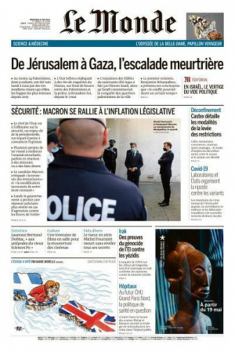 Le Monde du Mercredi 12 Mai 2021