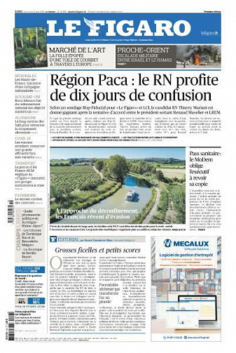 Le Figaro du Mercredi 12 Mai 2021