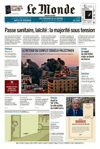 Le Monde du Jeudi 13 et Vendredi 14 Mai 2021