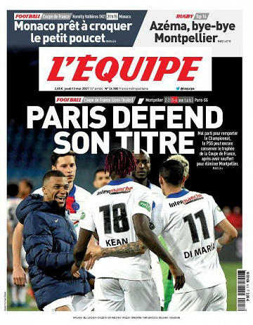 L’equipe du Jeudi 13 Mai 2021
