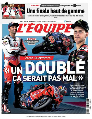 L’equipe du Vendredi 14 Mai 2021
