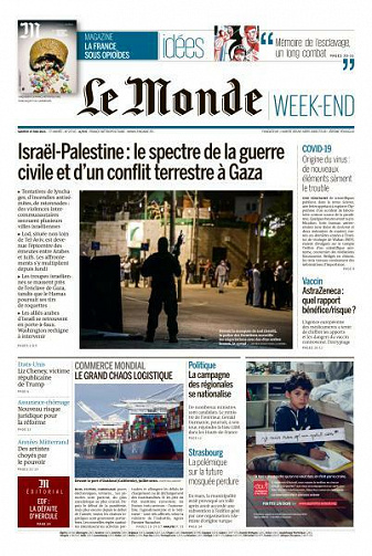 Le Monde du Samedi 15 Mai 2021