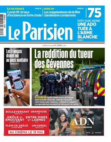 Le Parisien du Samedi 15 Mai 2021