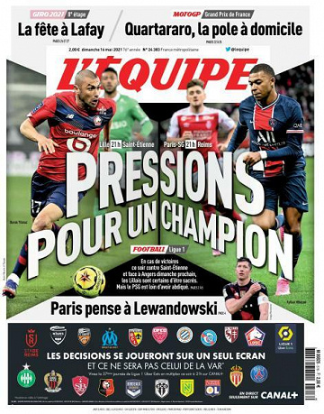 L’equipe du Dimanche 16 Mai 2021