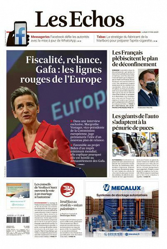 Les Echos du Lundi 17 Mai 2021