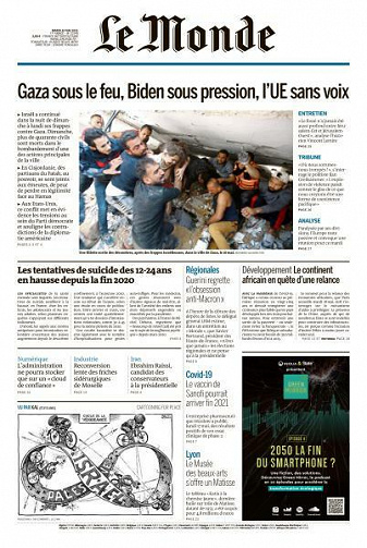Le Monde du Mardi 18 Mai 2021