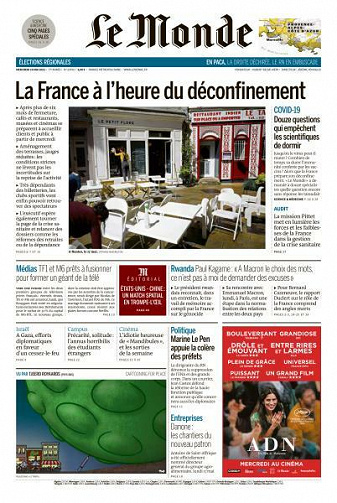 Le Monde du Mercredi 19 Mai 2021