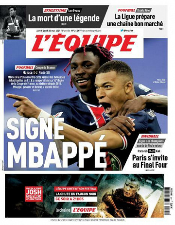 L’equipe du Jeudi 20 Mai 2021