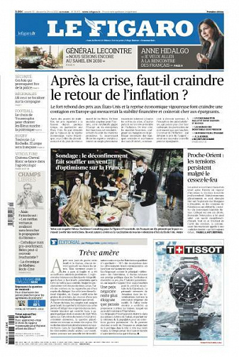 Le Figaro du Samedi 22 et Dimanche 23 Mai 2021