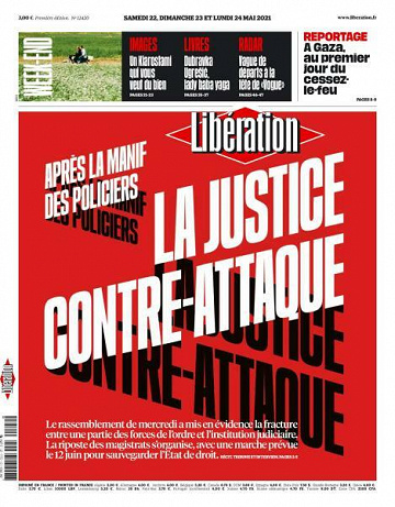 Libération du Samedi 22 et Lundi 24 Mai 2021
