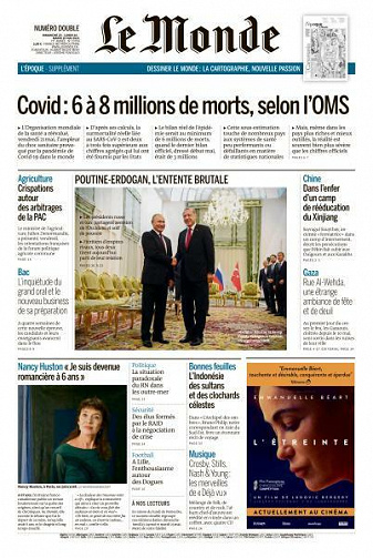 Le Monde du Dimanche 23 et Mardi 25 Mai 2021