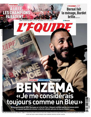 L’equipe du Mardi 25 Mai 2021