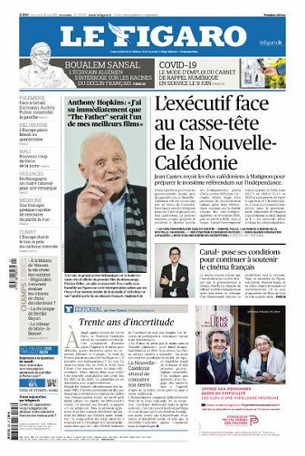 Le Figaro du Mercredi 26 Mai 2021