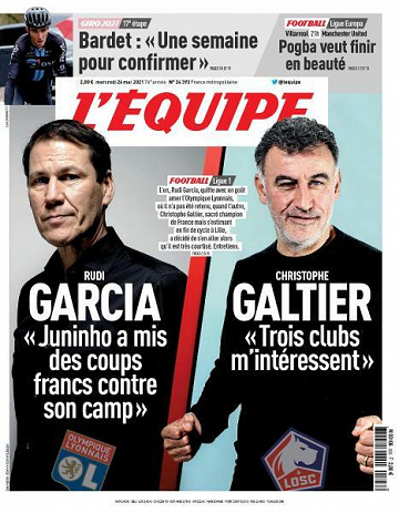 L’equipe du Mercredi 26 Mai 2021