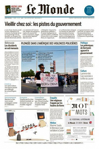 Le Monde du Jeudi 27 Mai 2021