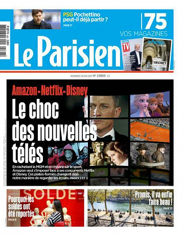 Le Parisien du Vendredi 28 Mai 2021