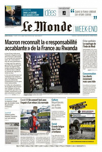 Le Monde du Samedi 29 Mai 2021