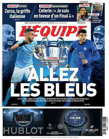 L’equipe du Samedi 29 Mai 2021