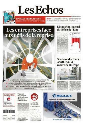 Les Echos du Lundi 31 Mai 2021