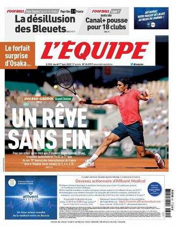 L’equipe du Mardi 1er Juin 2021