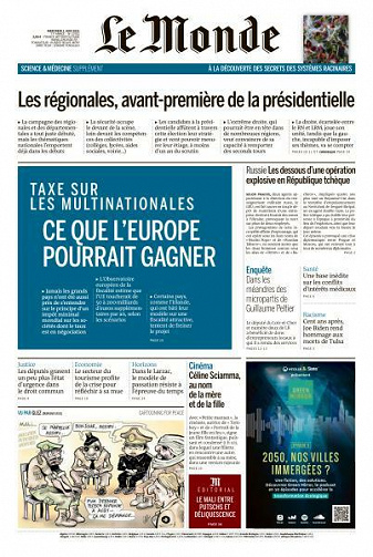 Le Monde du Mercredi 2 Juin 2021