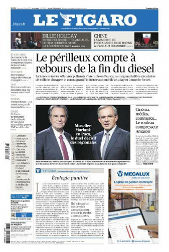 Le Figaro du Mercredi 2 Juin 2021