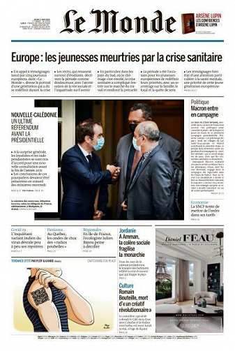 Le Monde du Jeudi 3 Juin 2021