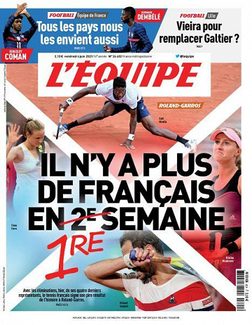 L’equipe du Vendredi 4 Juin 2021