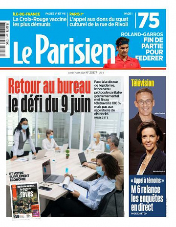 Le Parisien du Lundi 7 Juin 2021