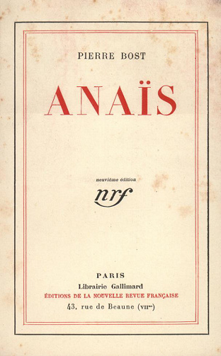 Pierre Bost - Anaïs